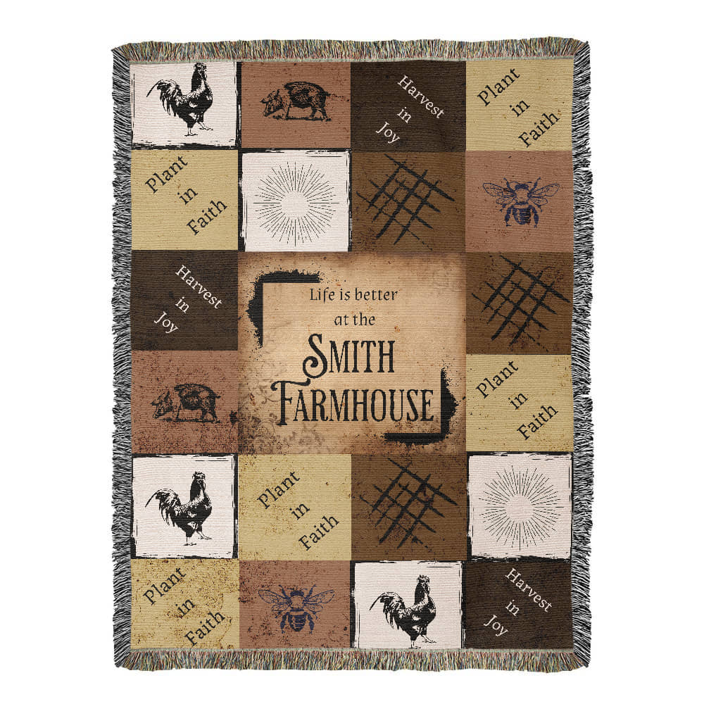 Life is Better on the Farm blanket 60"x80"
