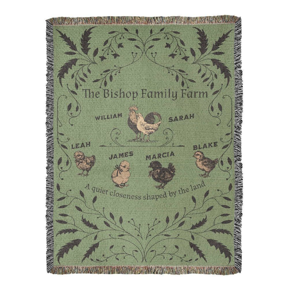Family Farm Name Blanket 60"x80"