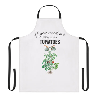 Rustic Tomato Gardening Apron (All Over Print, Polyester)