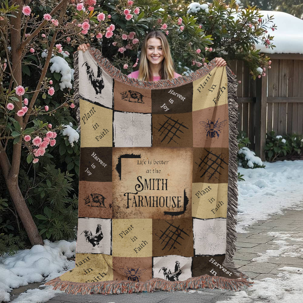 Life is Better on the Farm blanket 60"x80"
